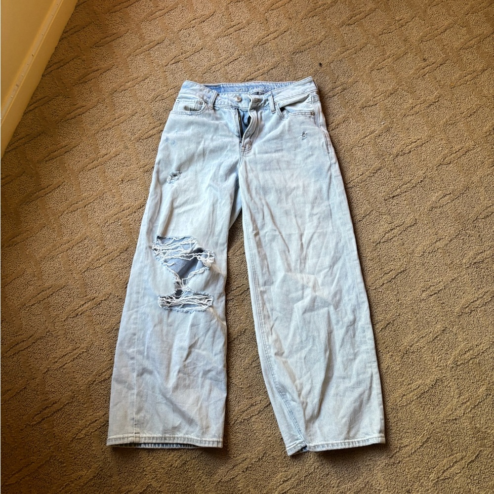 American Eagle Outfitters Light Blue Boyfriend Jeans